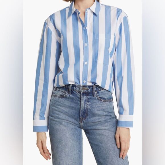 Rails Arlo Stripe Shirt NWT Size L - Picture 1 of 9